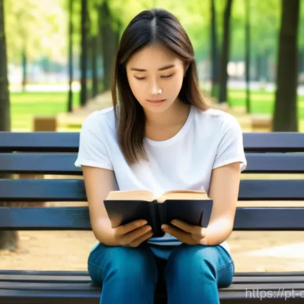 디지털디톡스와 나를 위한 시간 - **Prompt:** A young adult (approximately 25-30 years old), with a thoughtful and slightly overwhelme...